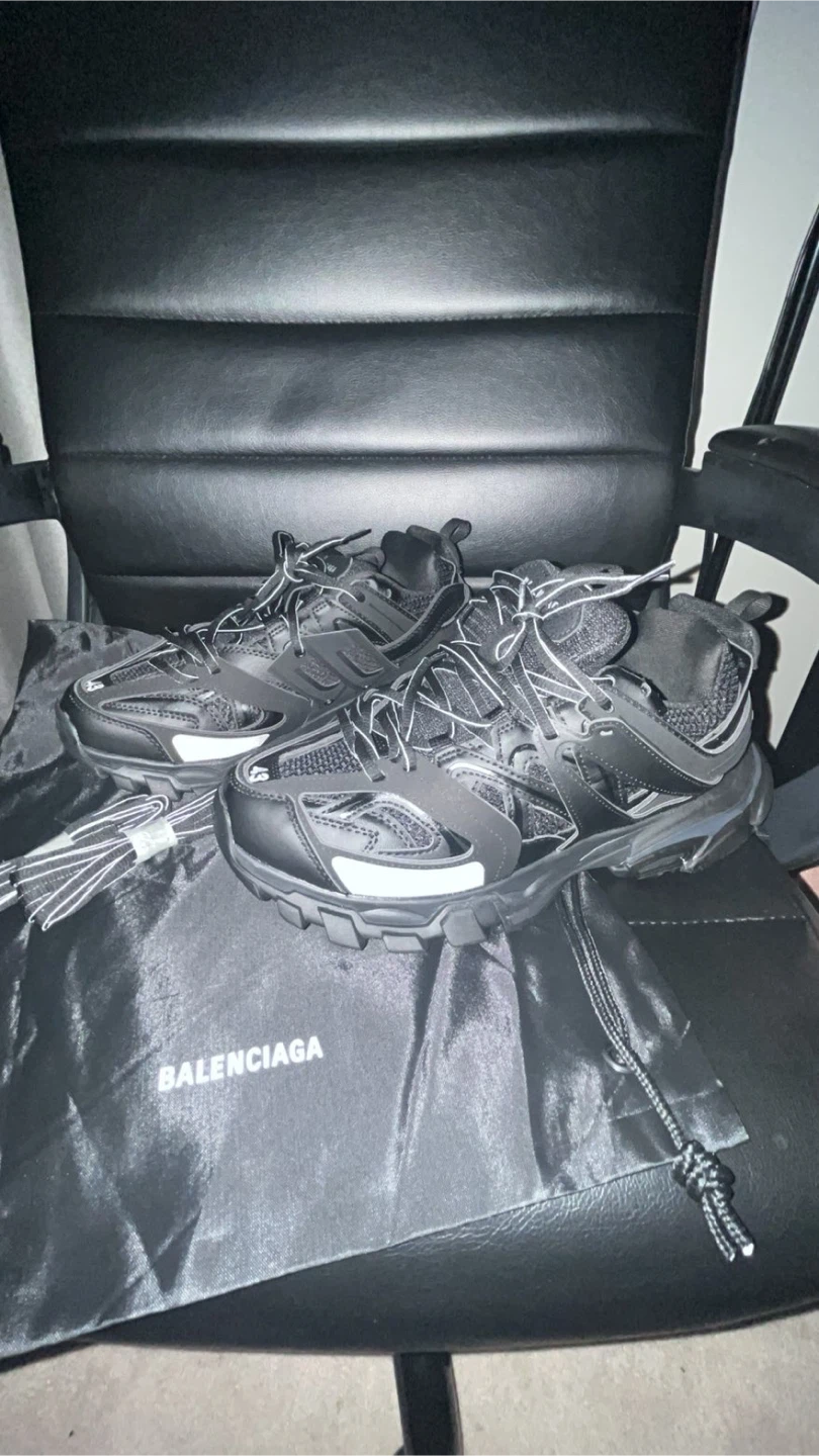 Balenciaga Track Sneakers Black And White - photo 2