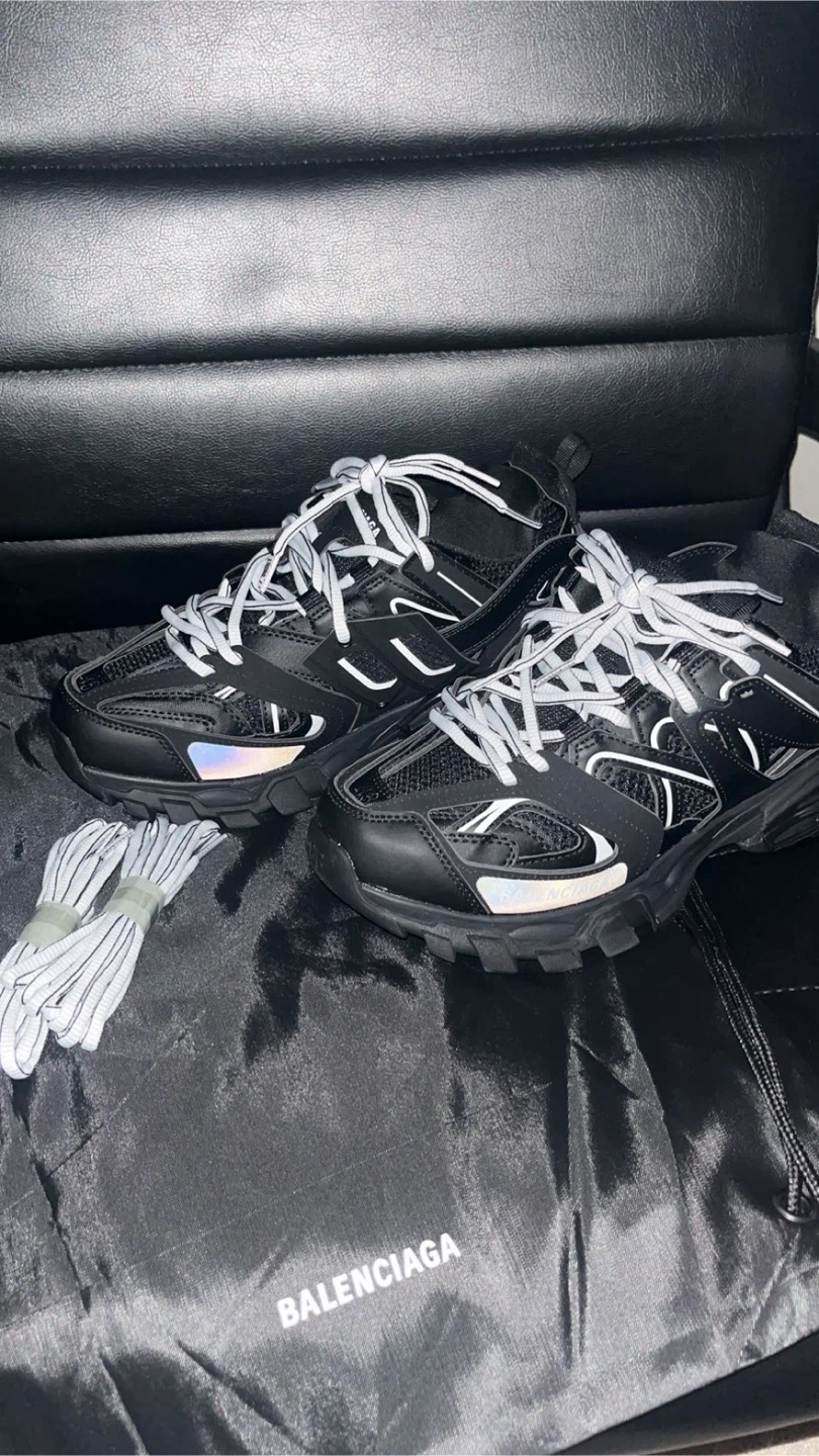 Balenciaga Track Sneakers Black And White