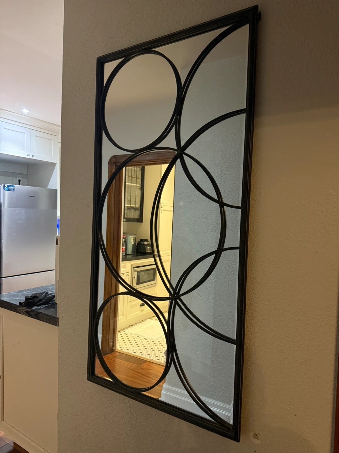 Decorative Wall Mirror with Geometric Design