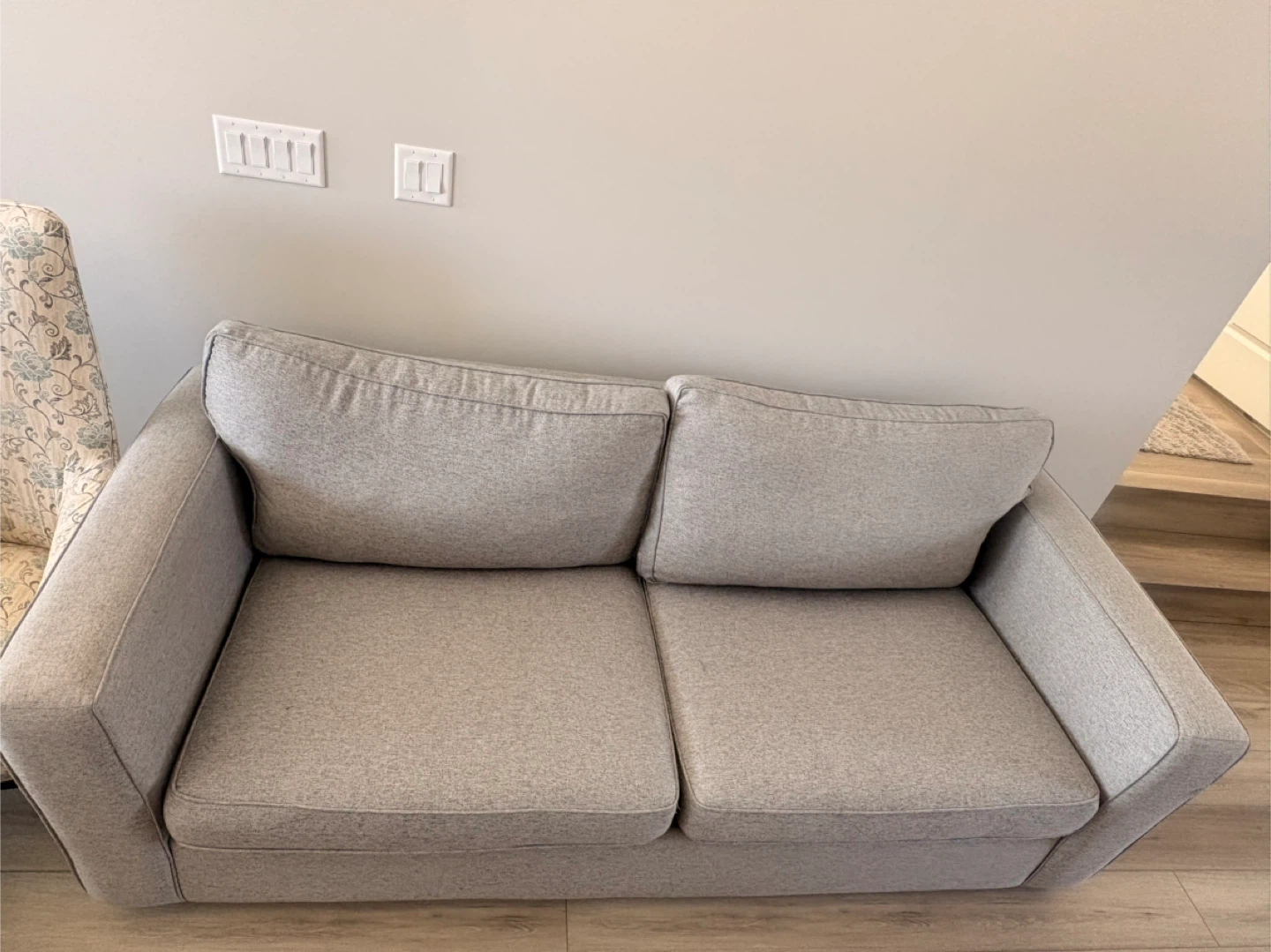 Grey Loveseat Sofa - photo 4