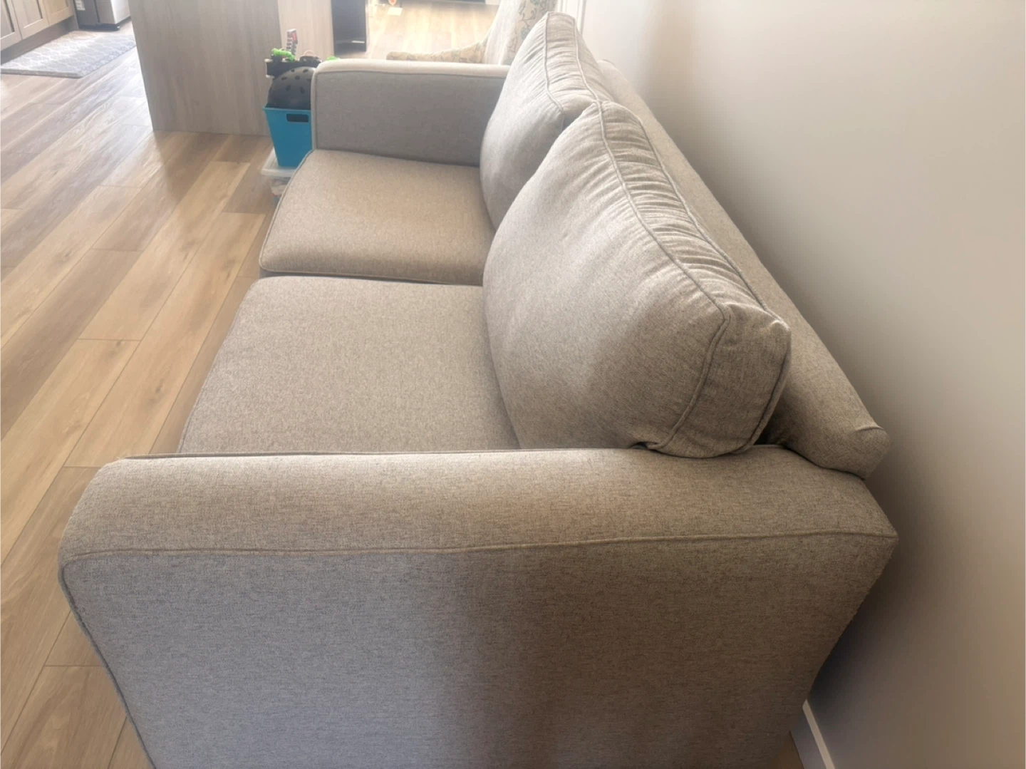 Grey Loveseat Sofa - photo 3