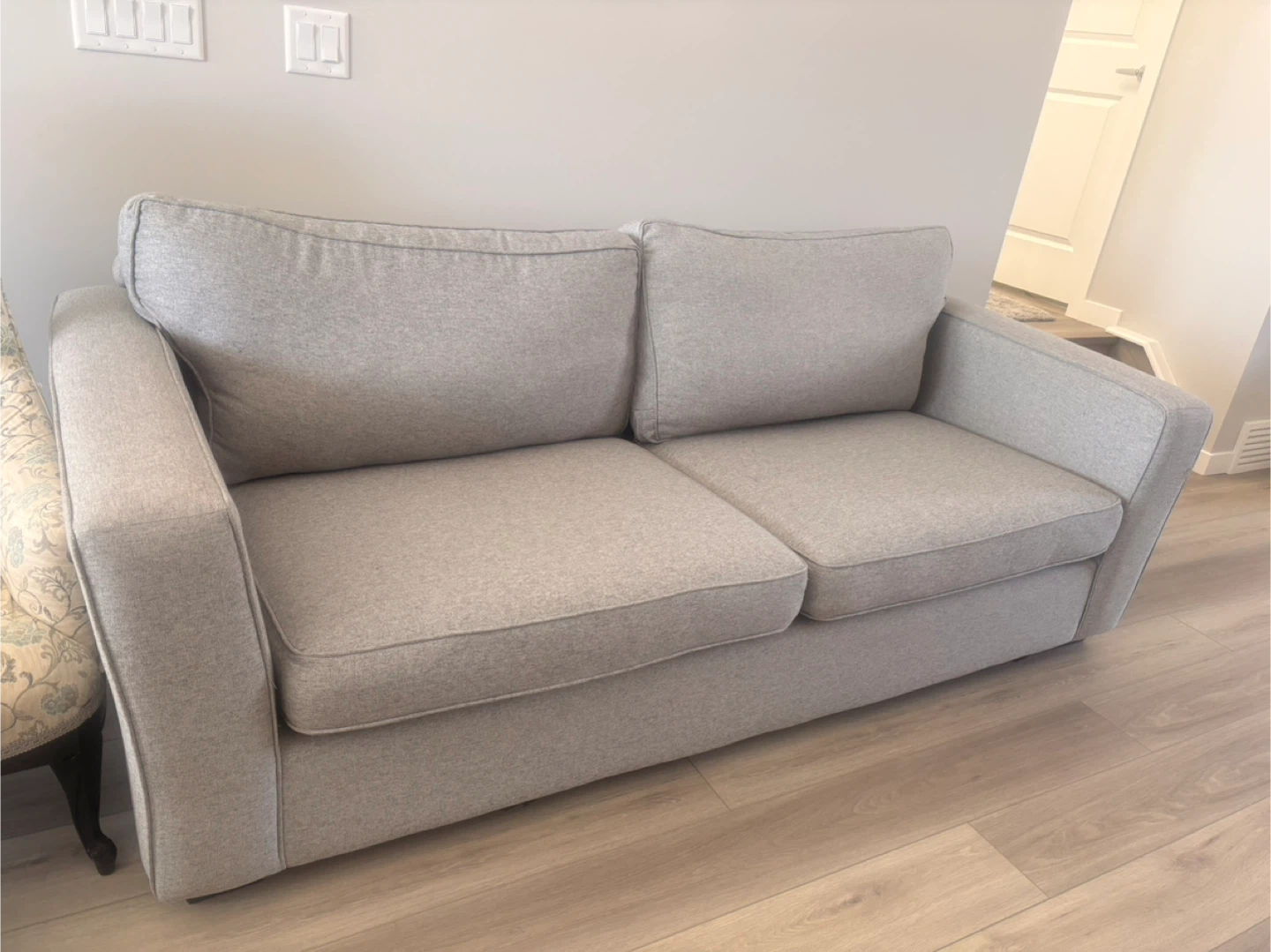 Grey Loveseat Sofa - photo 5