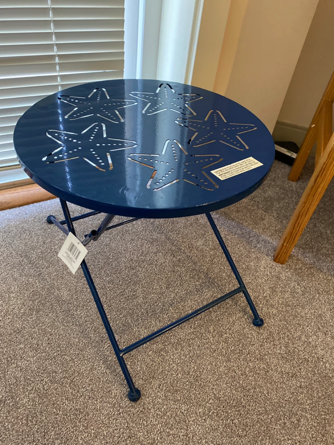 Blue Starfish Outdoor Side Table