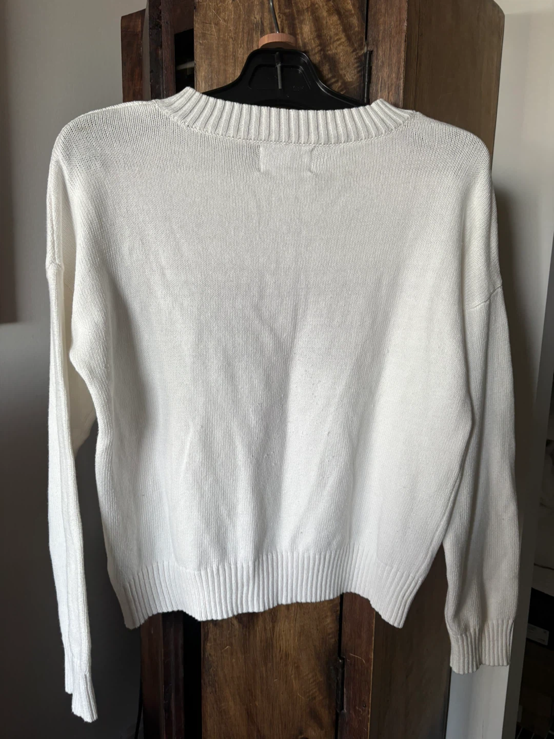 White cotton Canadian Flag Sweater - photo 2