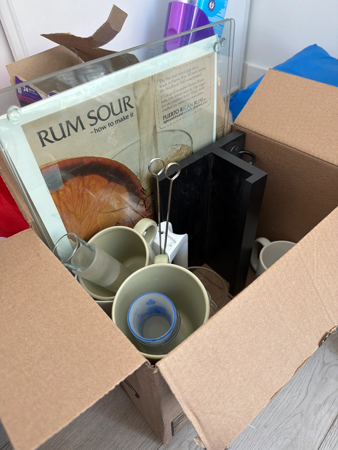 Box of Various Home Items