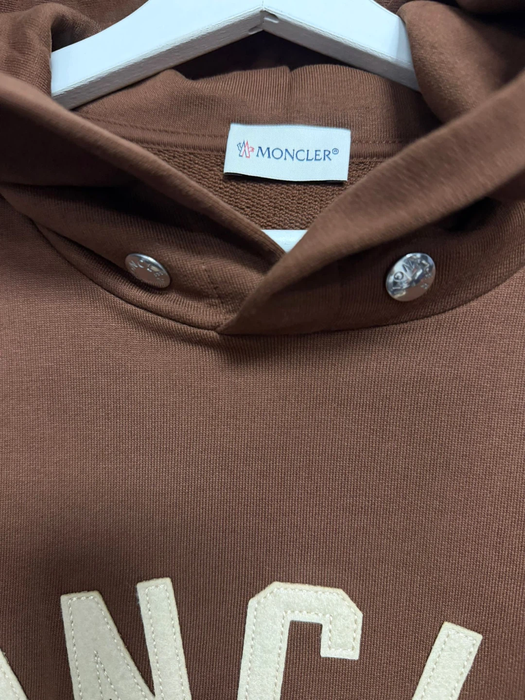 Moncler Brown Felpa Con Cappuccio Hoodie - photo 3