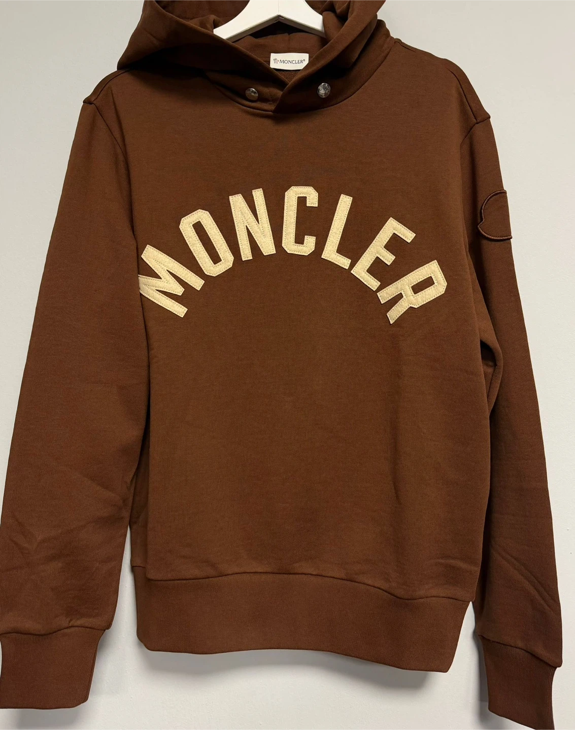 Moncler Brown Felpa Con Cappuccio Hoodie