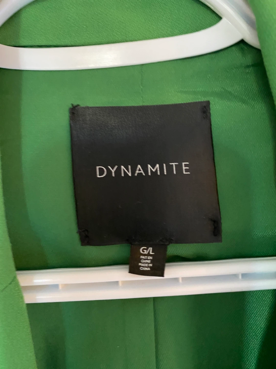 Dynamite Green Cropped Blazer - Size L - photo 2