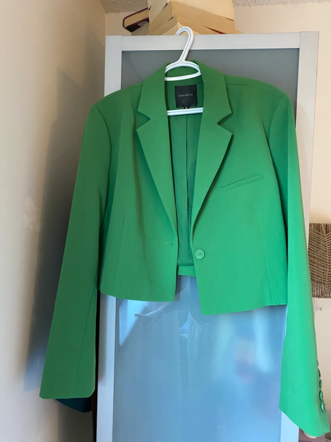 Dynamite Green Cropped Blazer - Size L