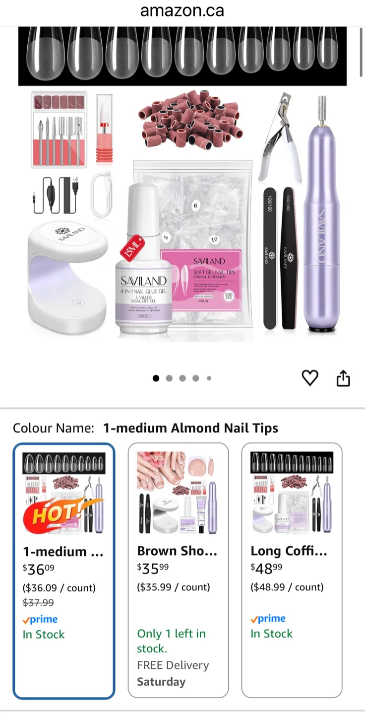 Saviland Nail Drill Kit with UV Lamp and Gel Polish