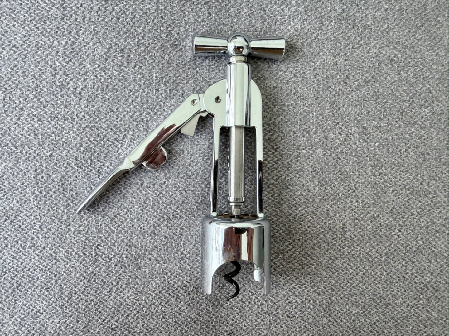 Merrill Lynch Stainless Steel Wine Bottle Opener Corkscrew - photo 3