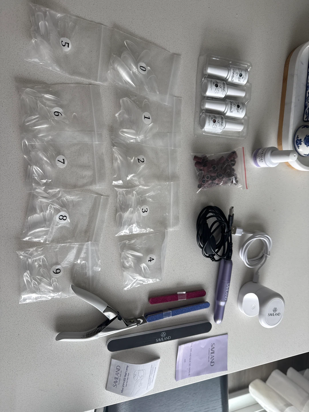 Saviland Nail Drill Kit with UV Lamp and Gel Polish - photo 3