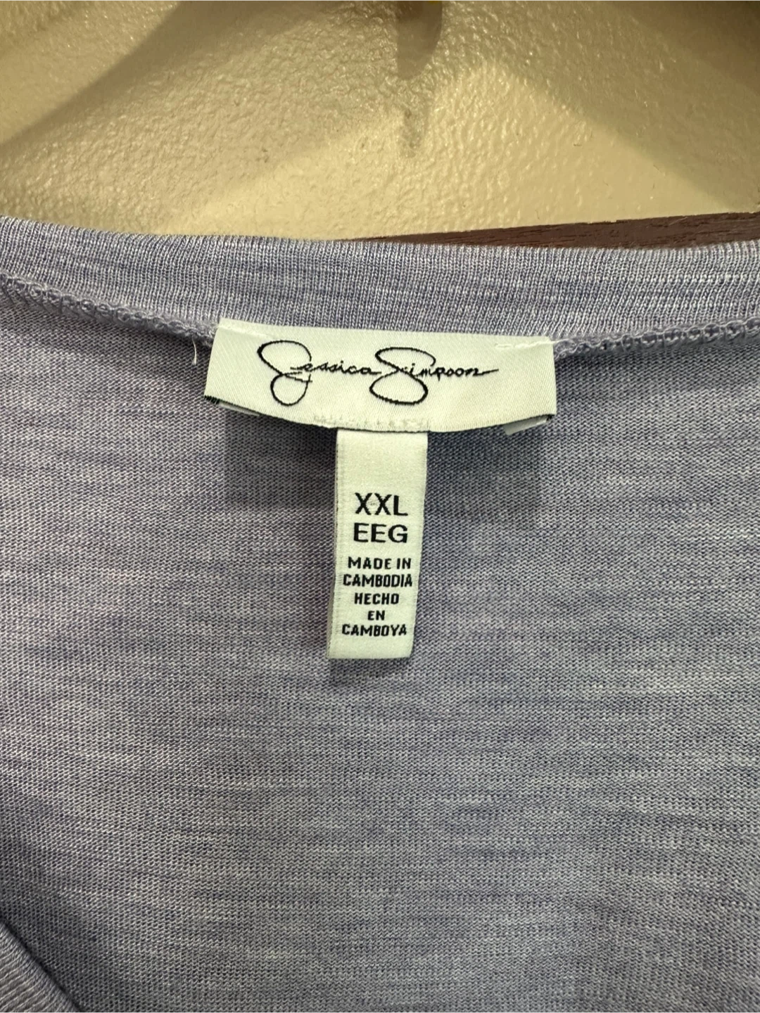Jessica Simpson V-Neck T-Shirt - Lavender - XXL - photo 3