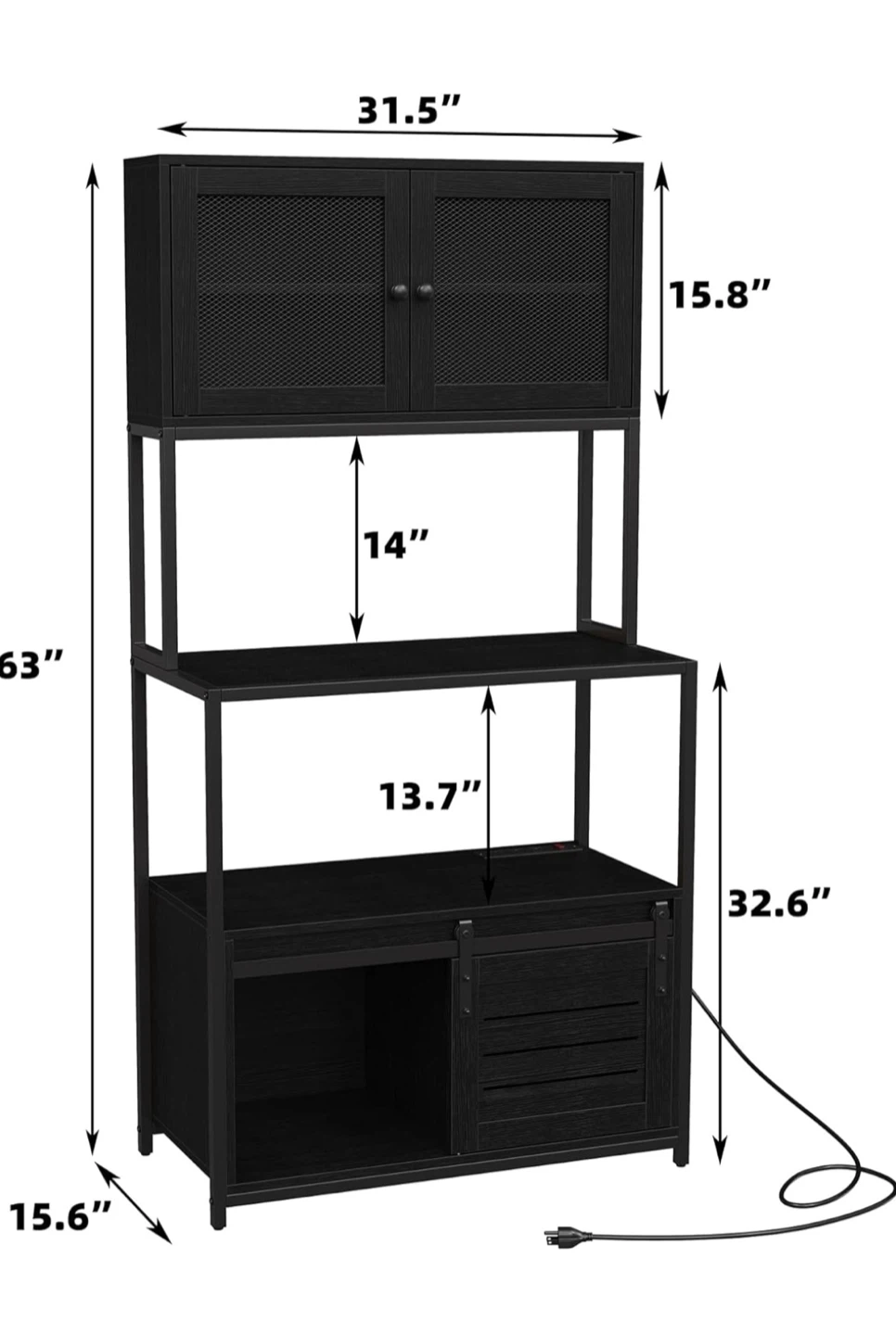 Bar with Cabinet and Shelves / kitchen cabinet - photo 2