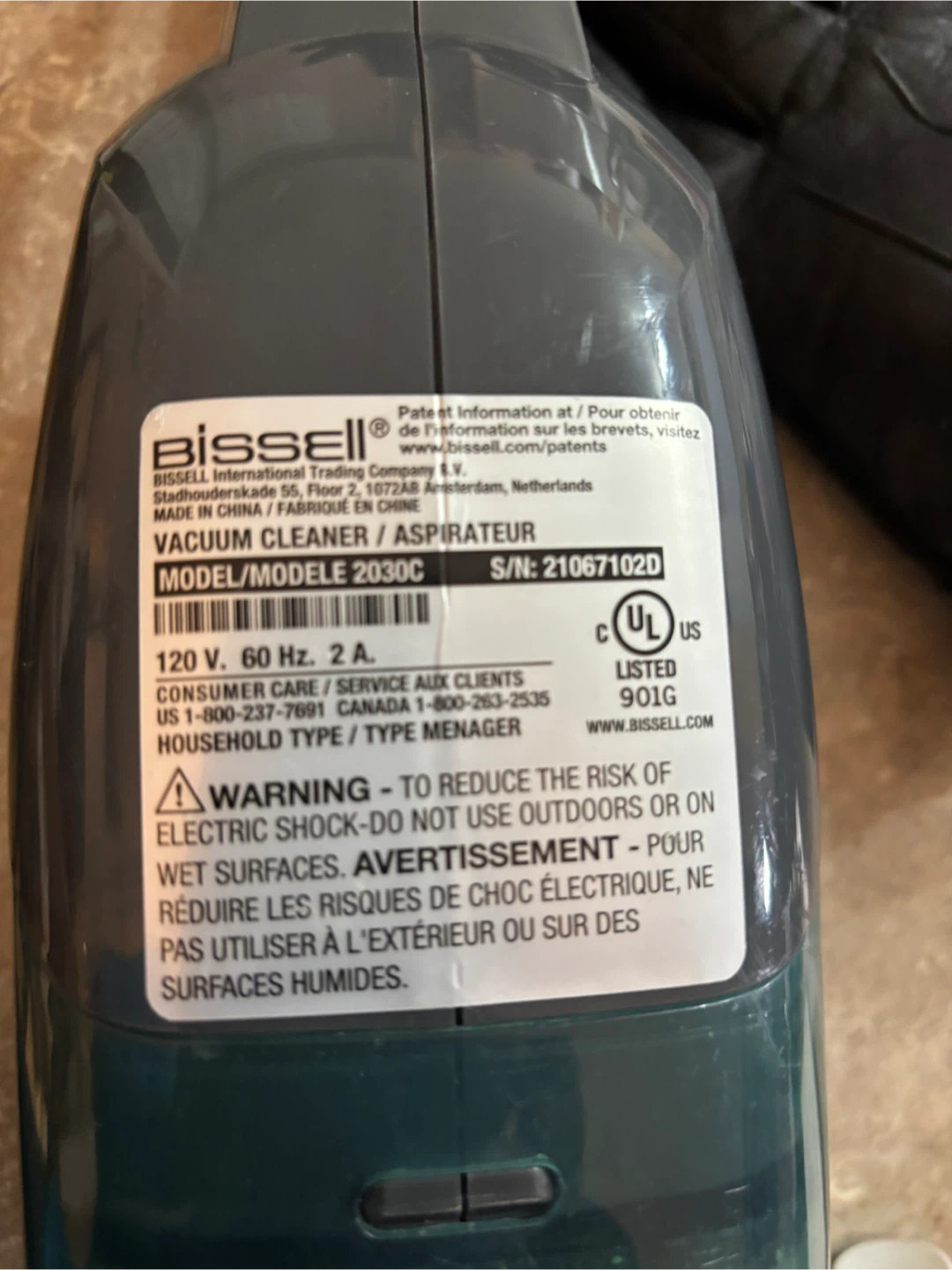 Bissell 2030C Vacuum Cleaner - photo 3