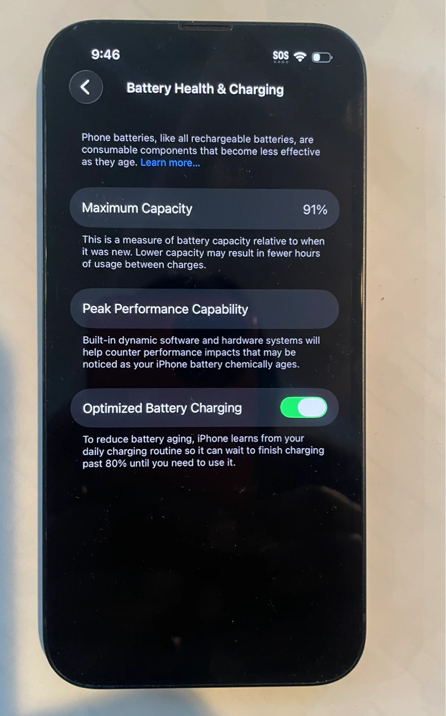 Apple iPhone 13, 128GB, Midnight battery 91% - photo 2