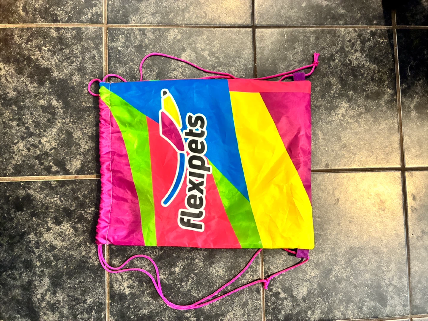 Flexipets Drawstring Bag - Rainbow Stripes