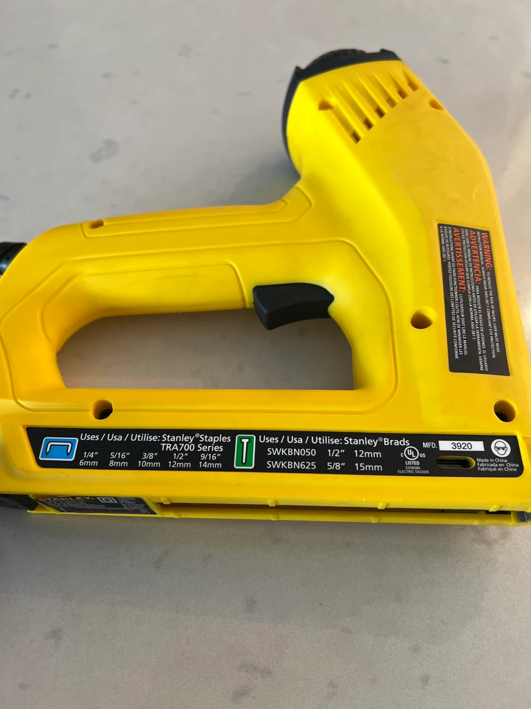 Stanley Electric Staple Gun TRA700 Series