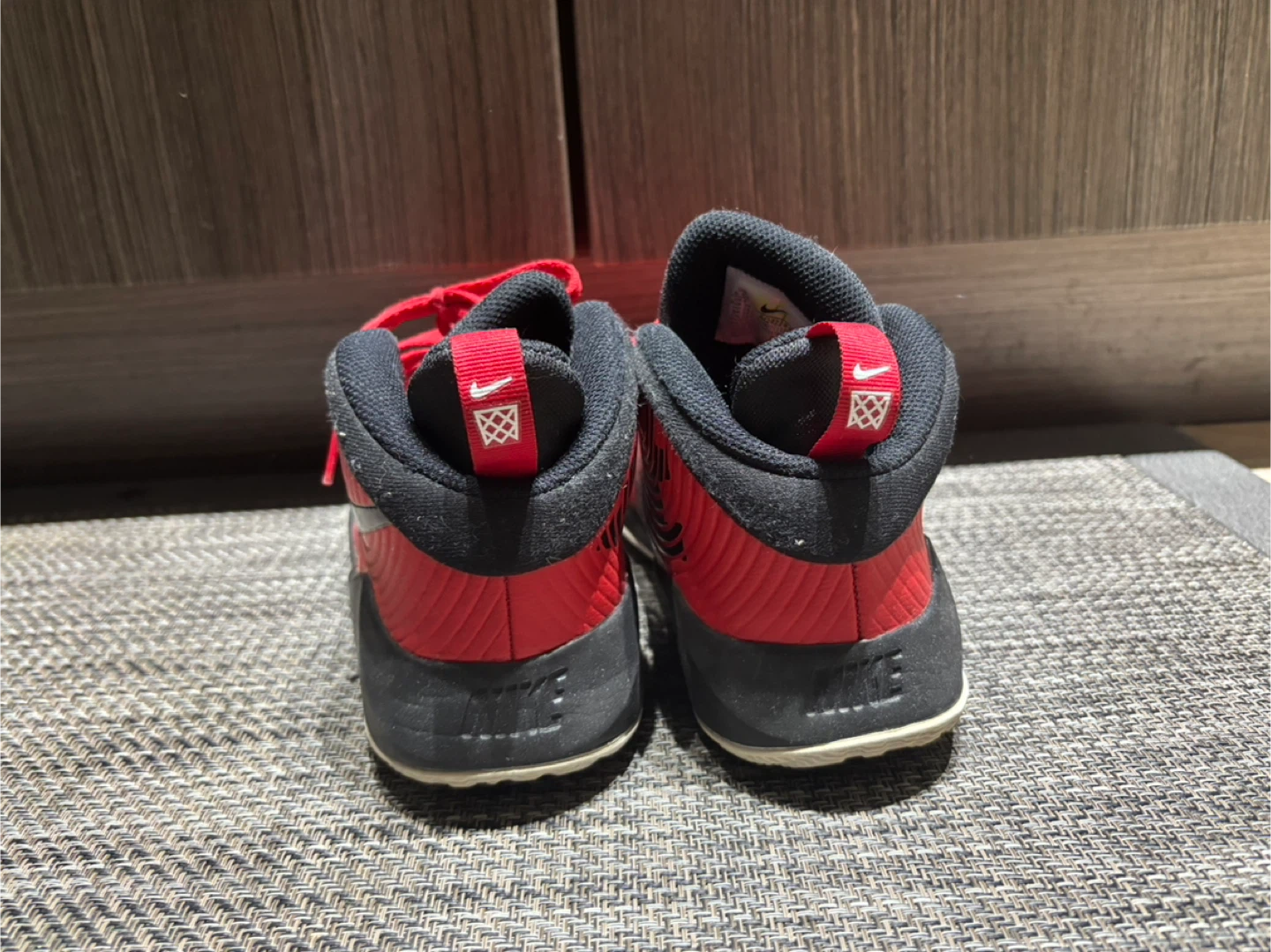 Nike Team Hustle D9 Basketball Shoes - Red/Black - photo 4