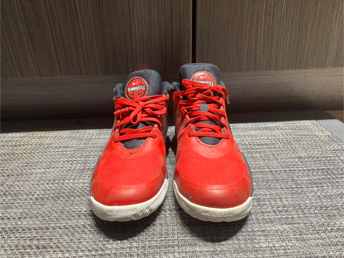 Nike Team Hustle D9 Basketball Shoes - Red/Black - photo 2