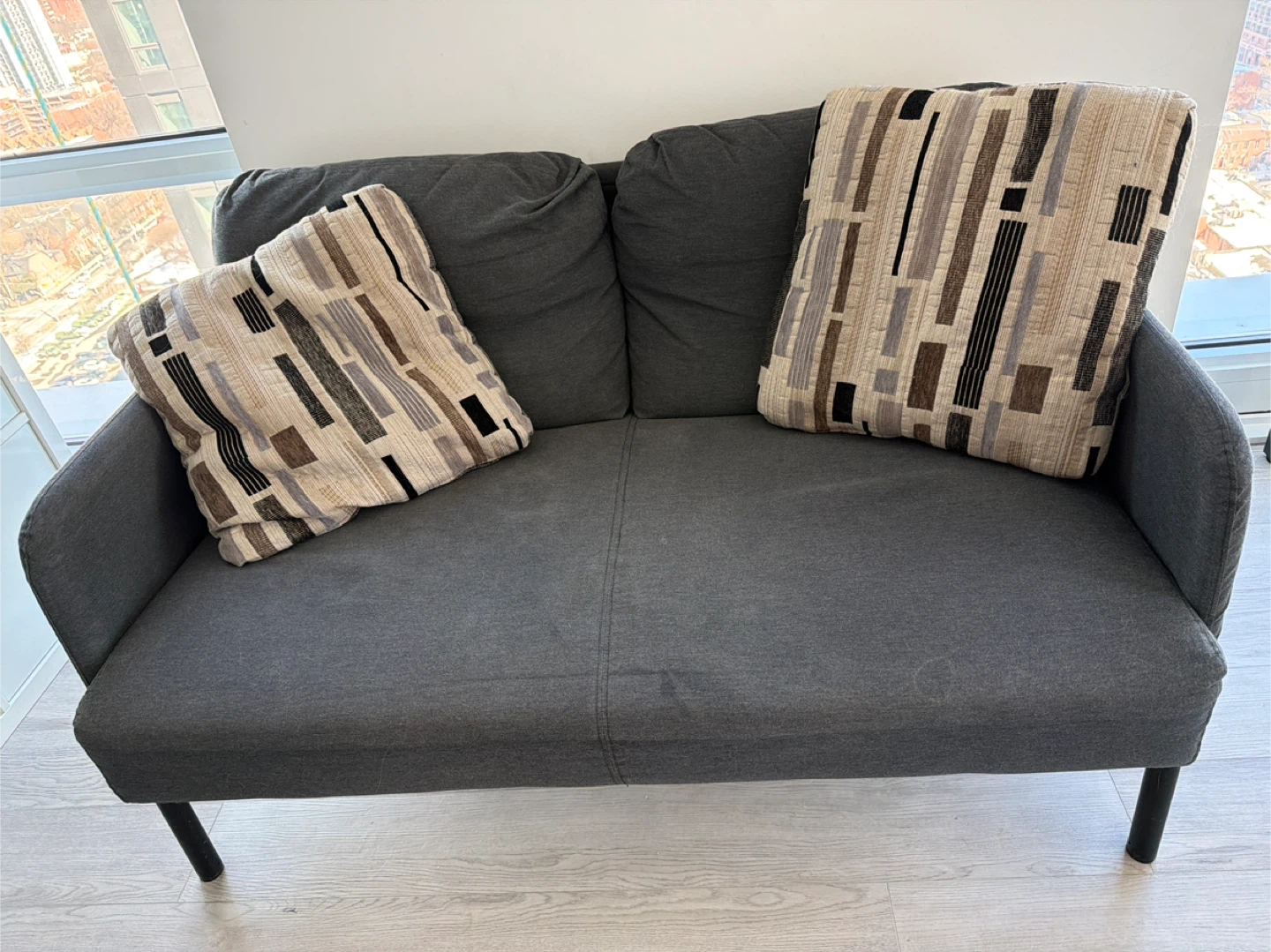 IKEA GLÖSTAD Loveseat - Knisa dark gray - photo 2