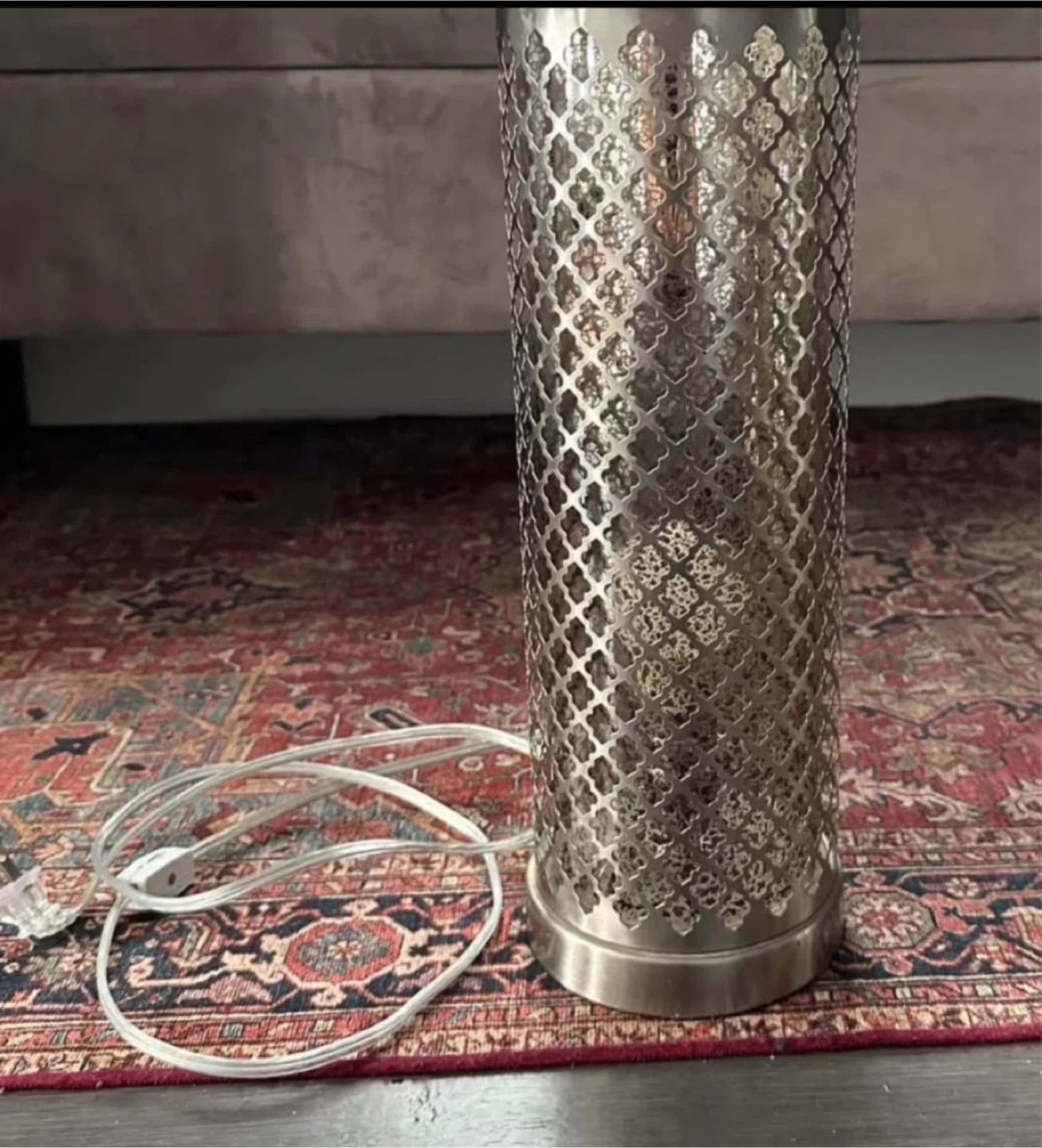 Decorative Metal Lantern Style Table Lamp