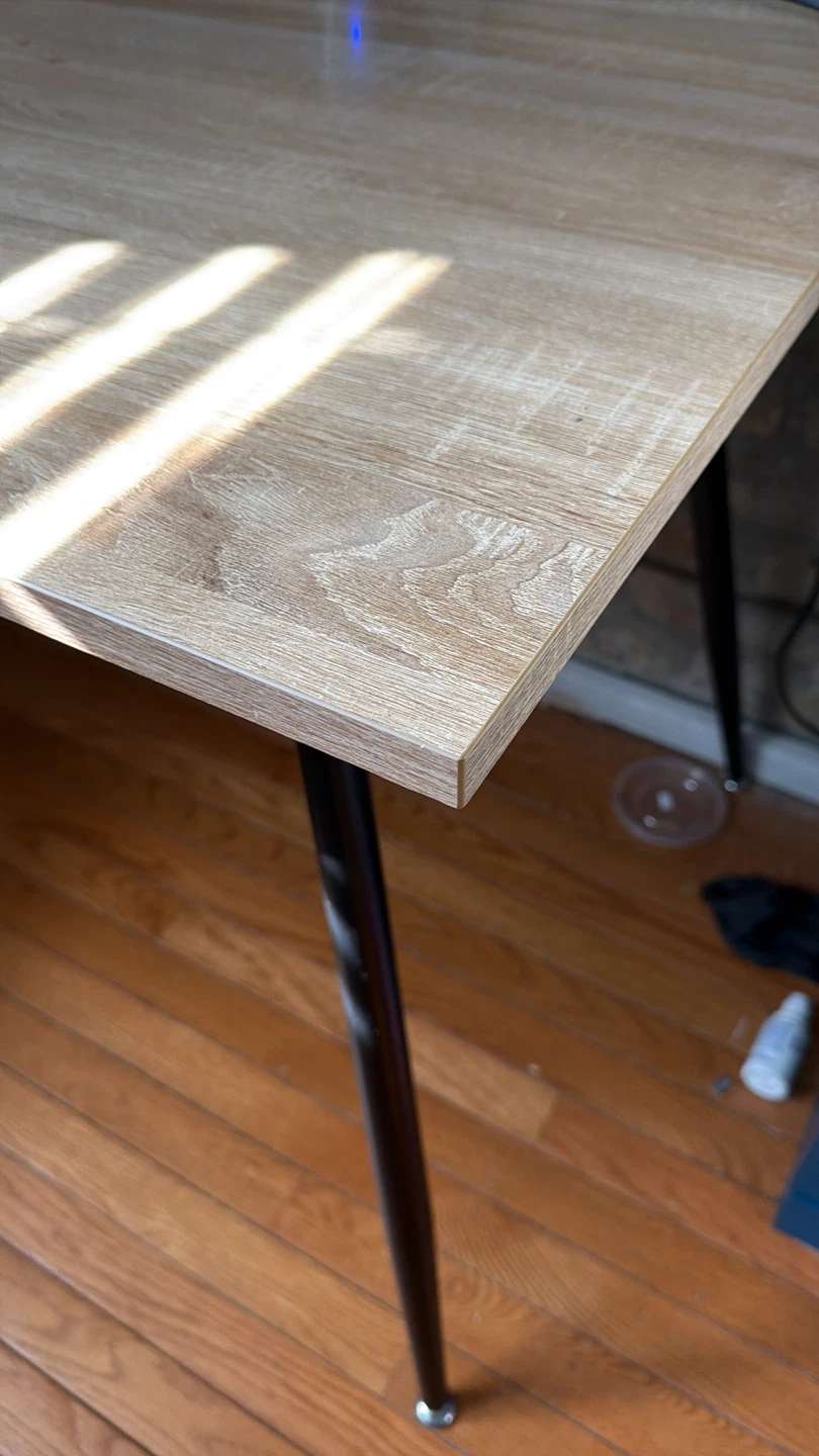 Wood Grain Desk with Black Legs - photo 2