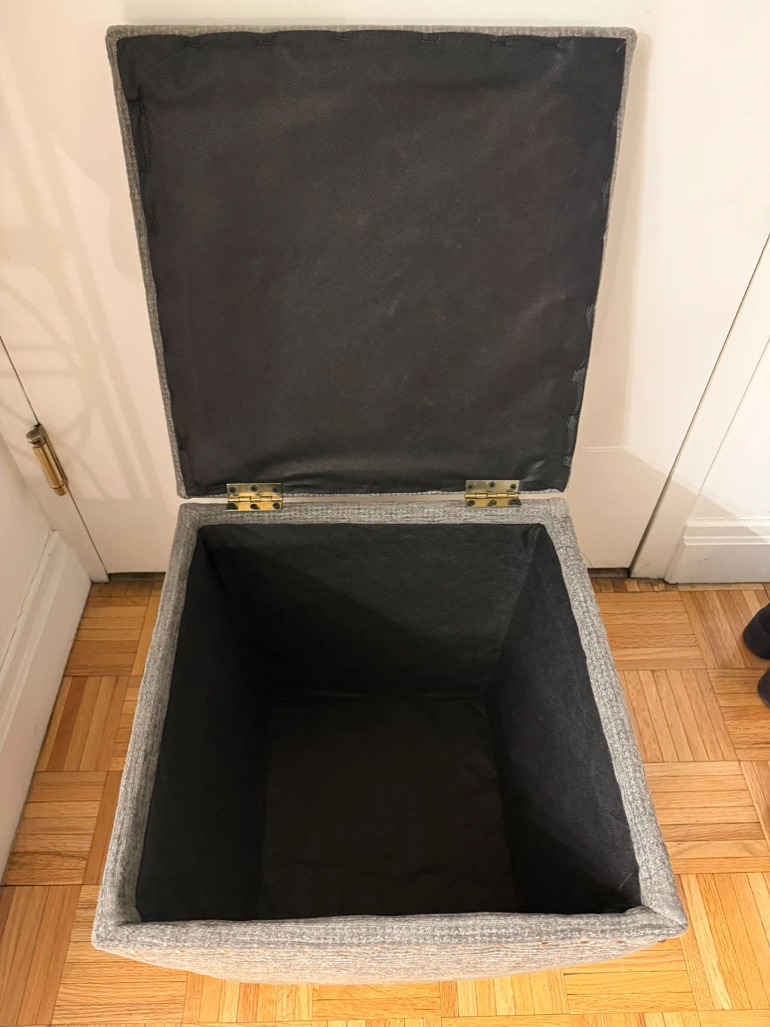 Storage Ottoman - Gray Fabric - photo 2