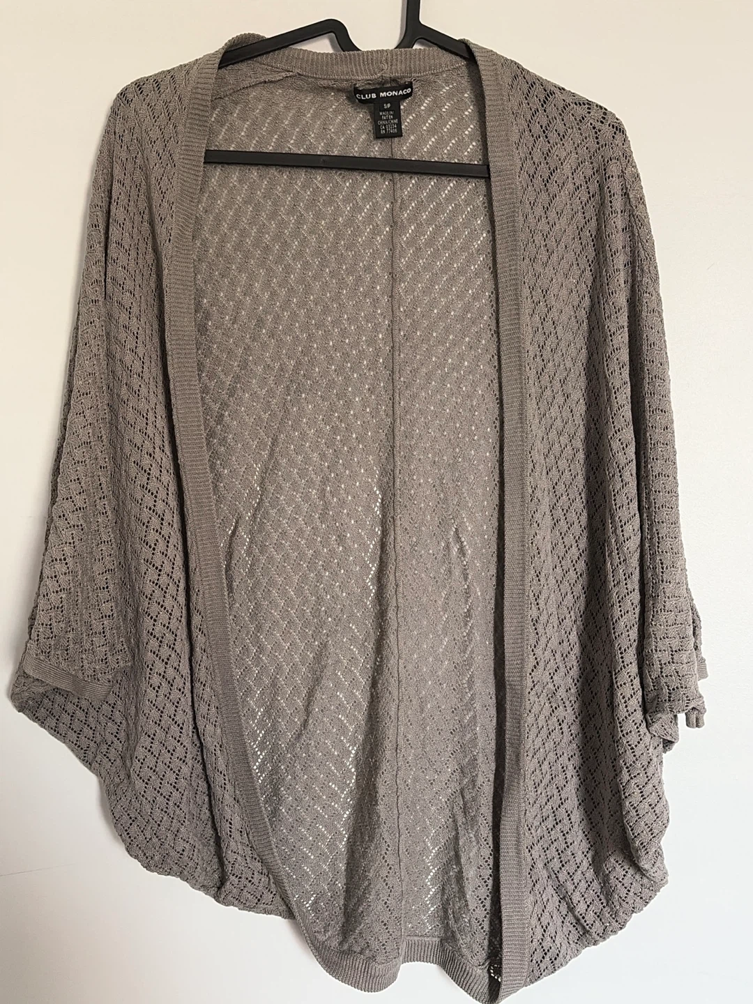 Club Monaco Grey Knit Cardigan
