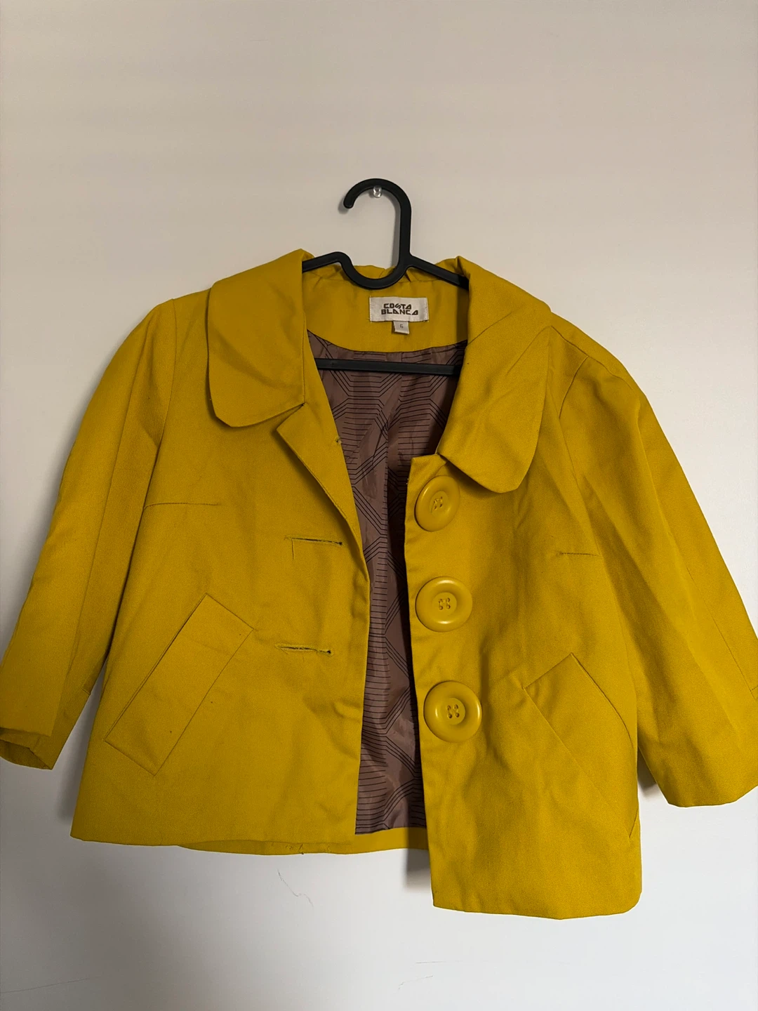 COSTA BLANCA Yellow Cropped Jacket
