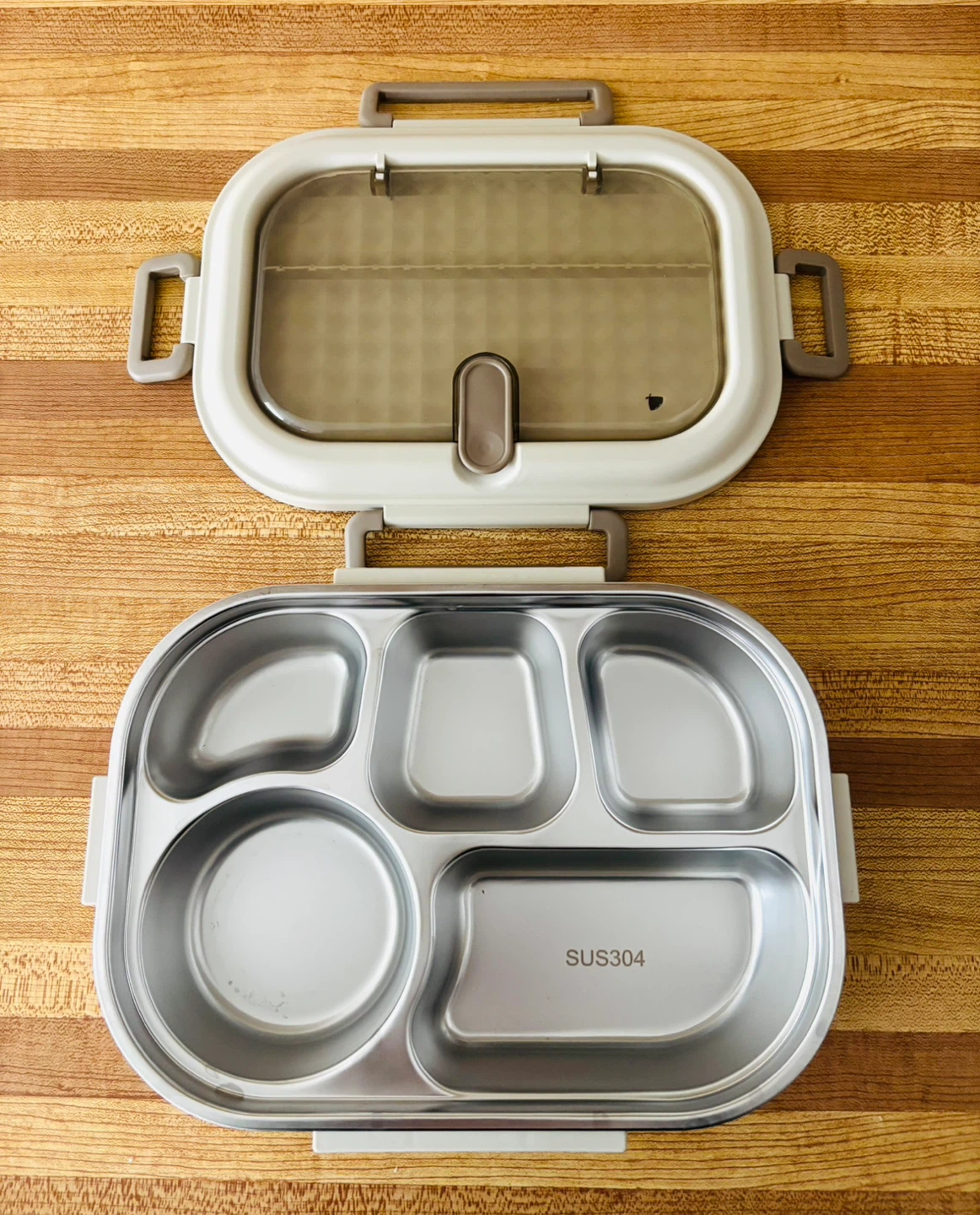 Stainless Steel Bento Box with 5 Compartments