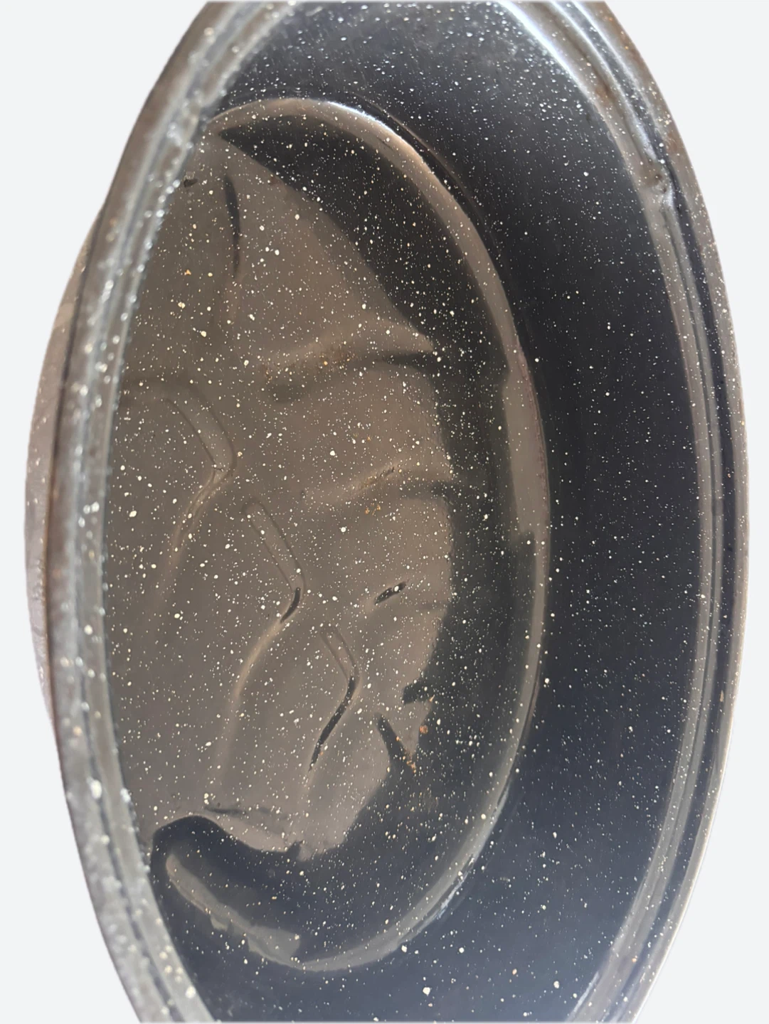 Black Speckled Roasting Pan with Lid - photo 3