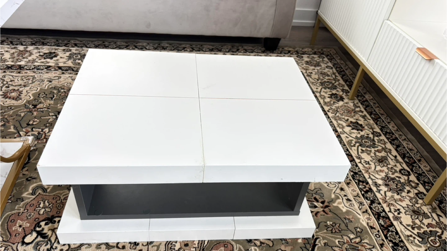 Modern White Coffee Table - photo 5