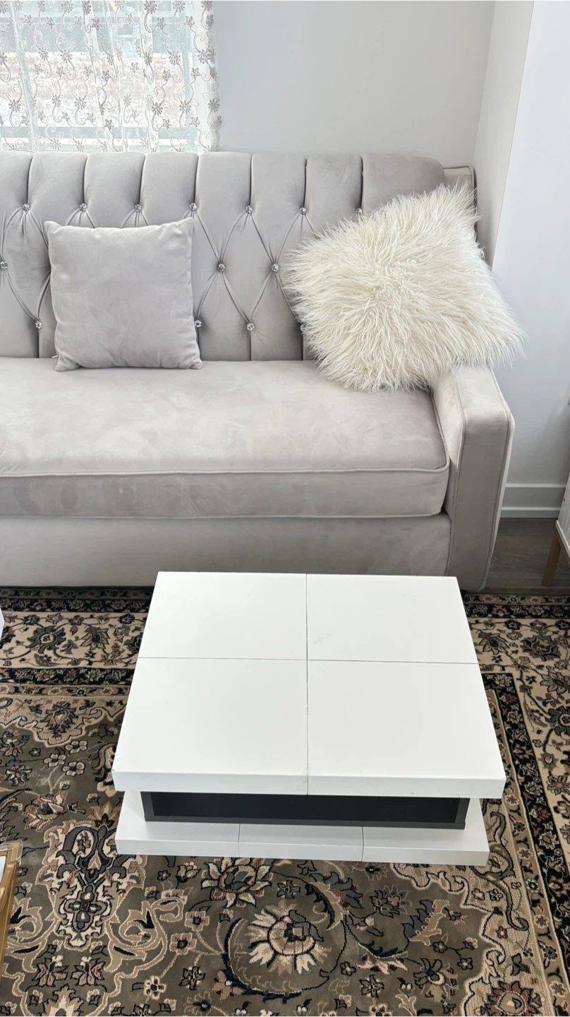 Modern White Coffee Table - photo 2