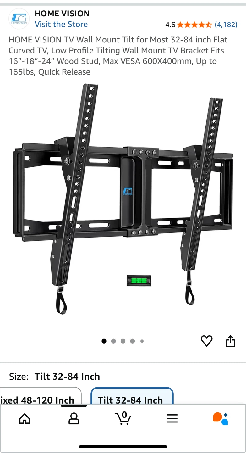 HOME VISION HV9601 tilt TV wall mount 🧡