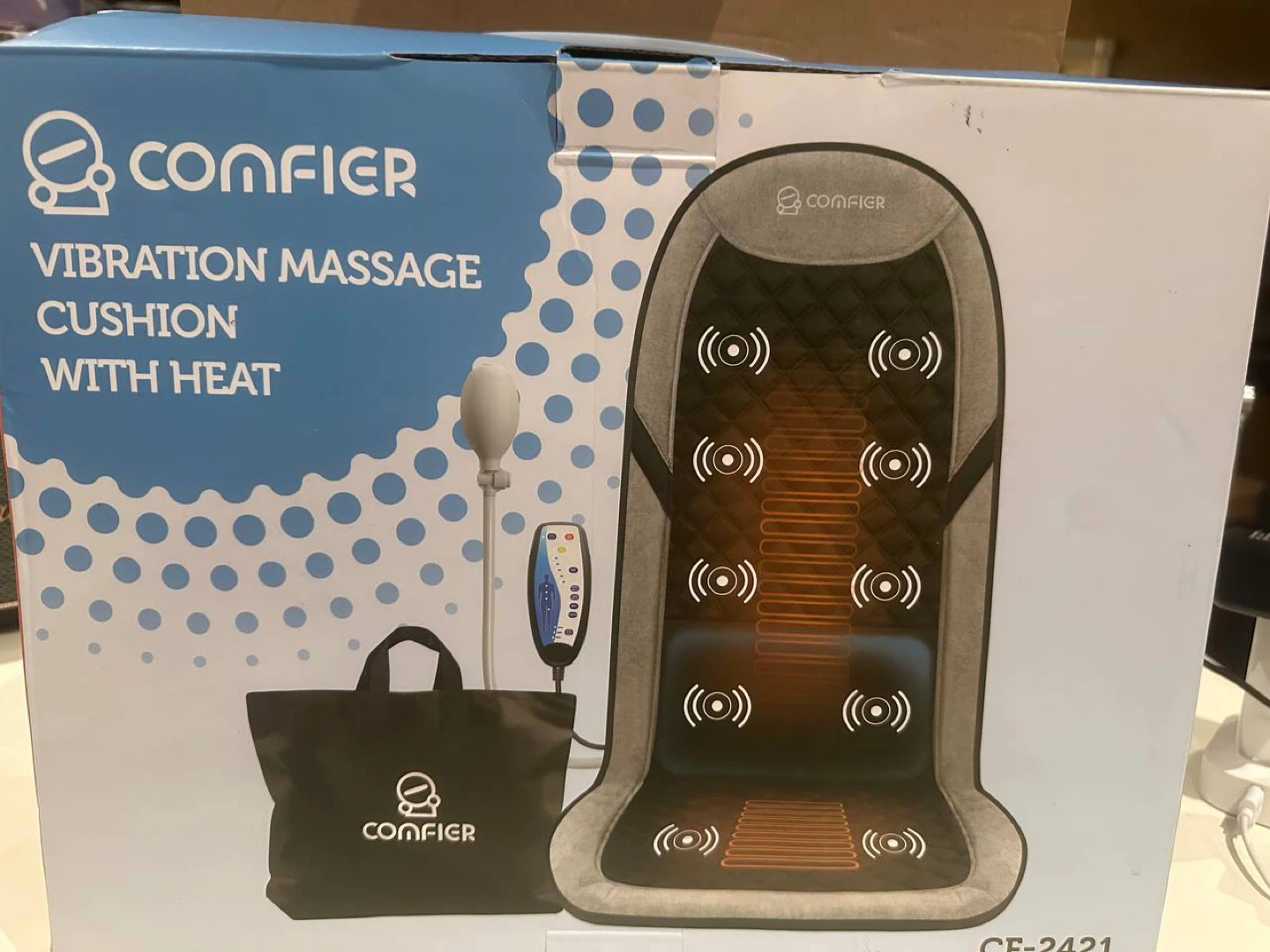 Comfier Vibration Massage Cushion with Heat