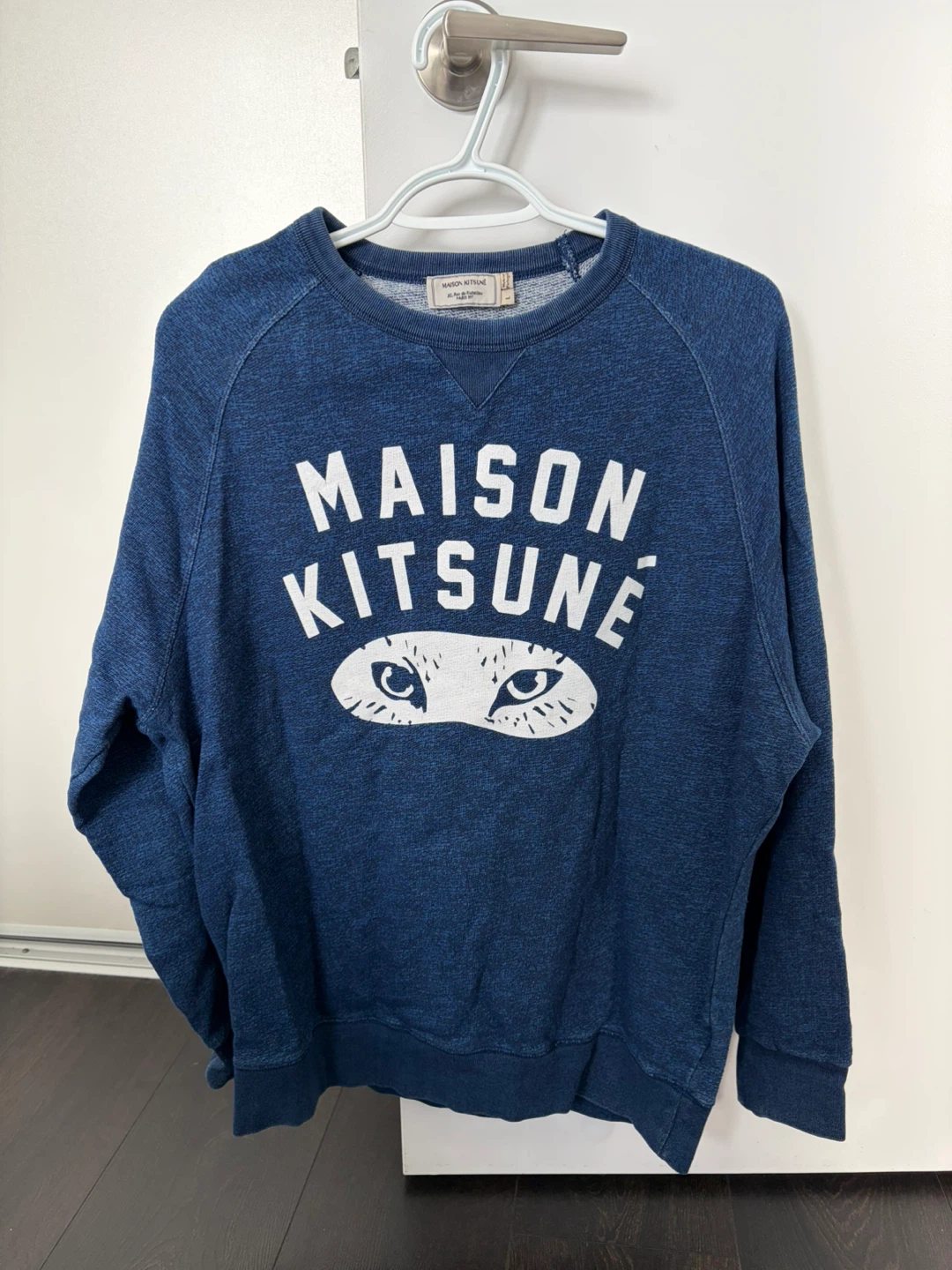 Maison Kitsuné Blue Crewneck Sweatshirt
