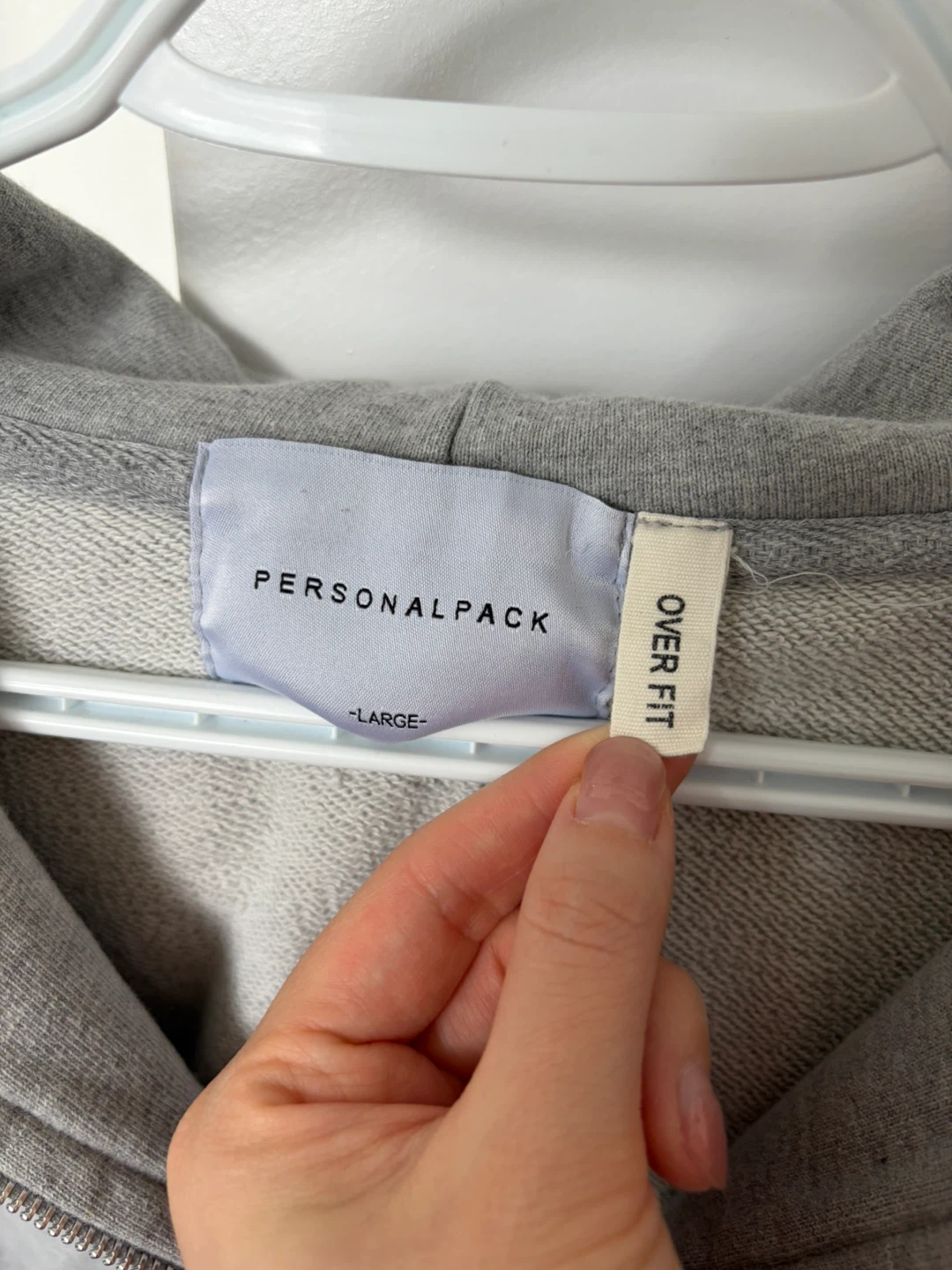 Korean Grey Zip-Up Hoodie - Large - photo 3
