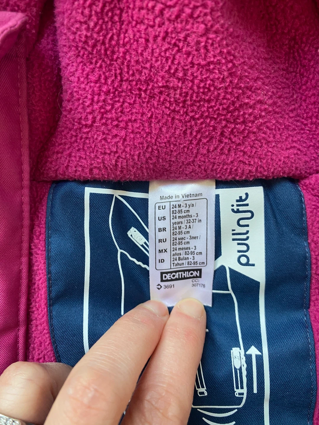 Decathlon/wedze Pull’nfit snowsuit - Pink/Blue - 24mth-3yr 🧡 - photo 5