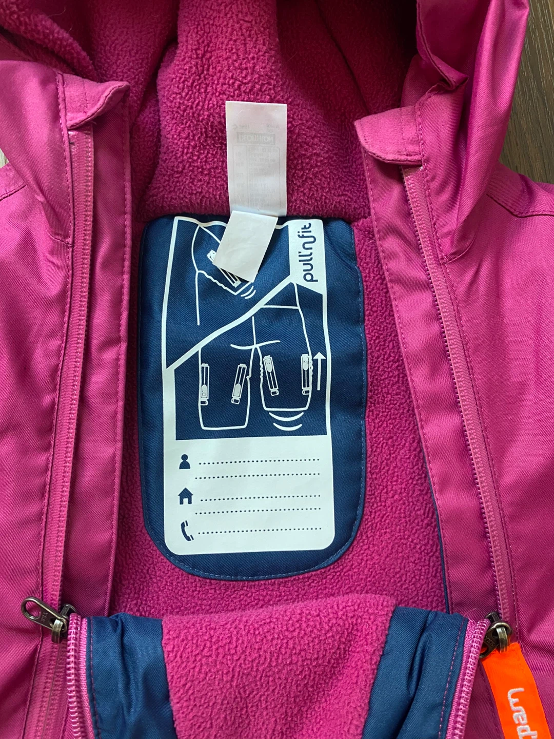 Decathlon/wedze Pull’nfit snowsuit - Pink/Blue - 24mth-3yr 🧡 - photo 4