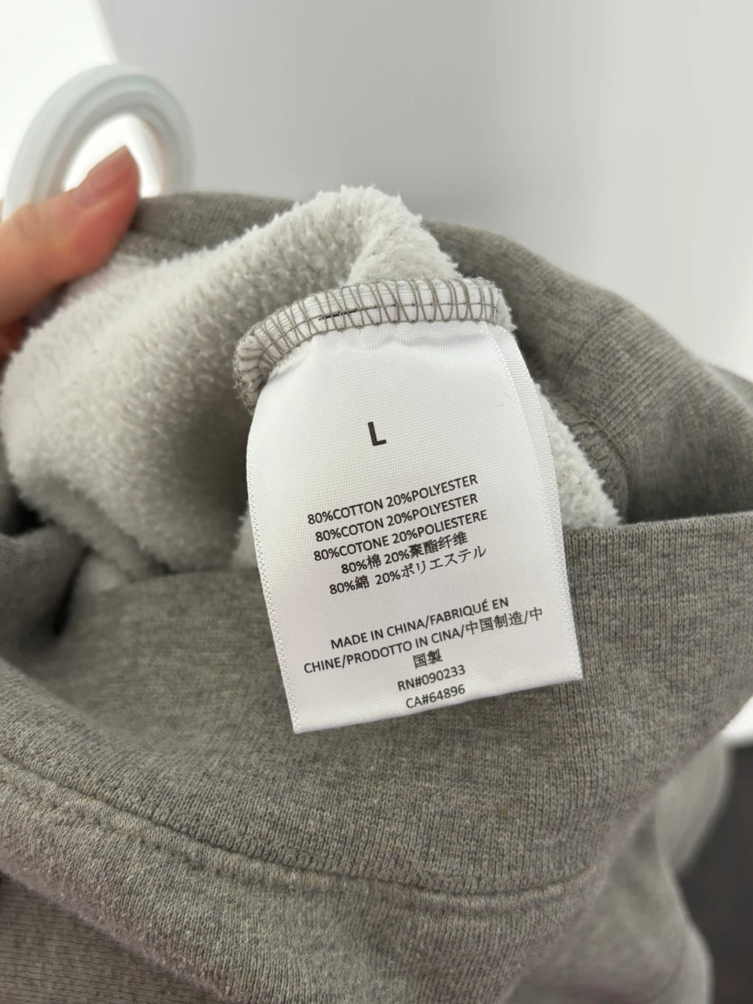 Essentials Hoodie - Grey, Size L - photo 4
