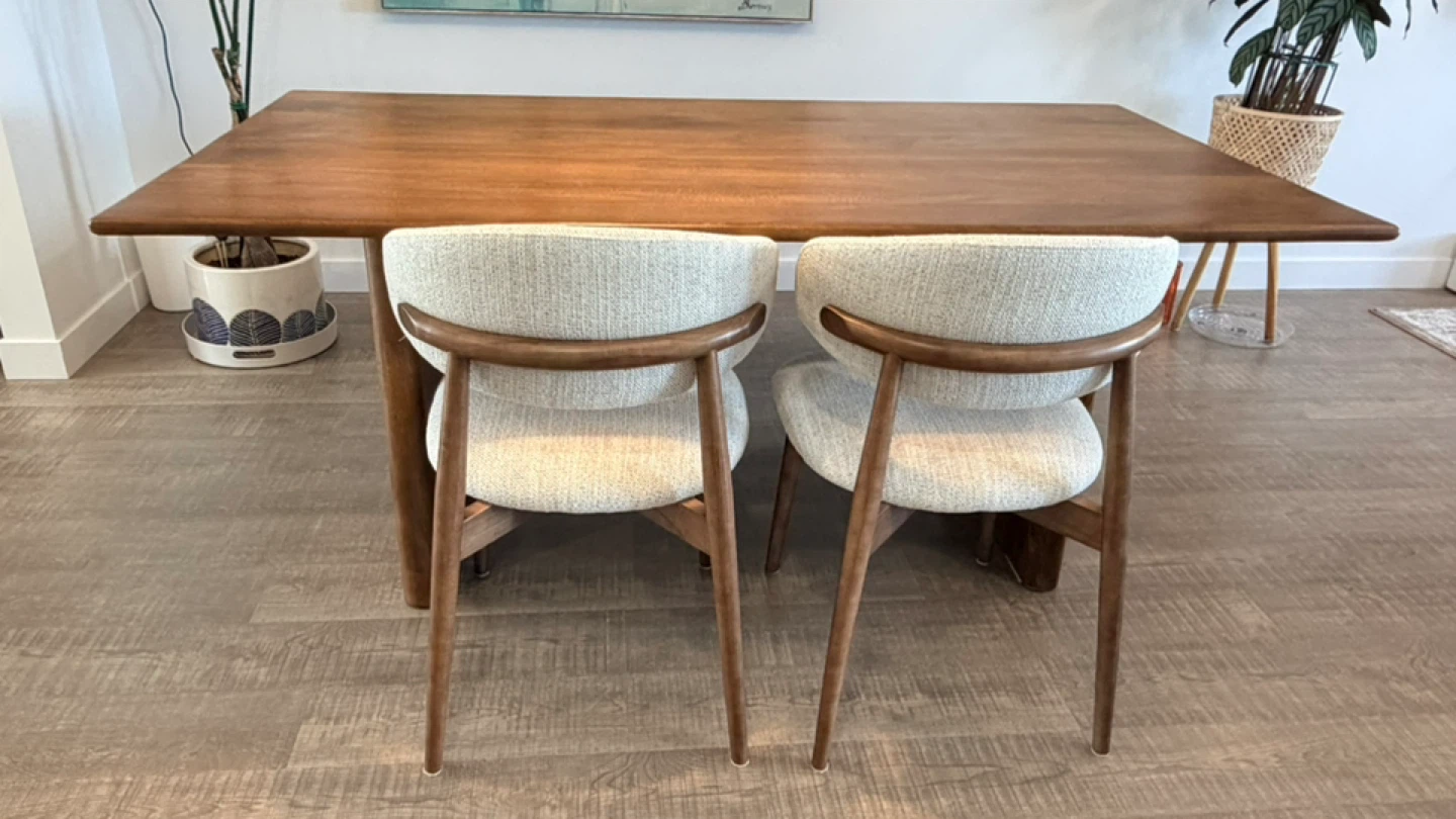 Modern Solid Wood Dining Set - Table, Bench & 2 Chairs - photo 5