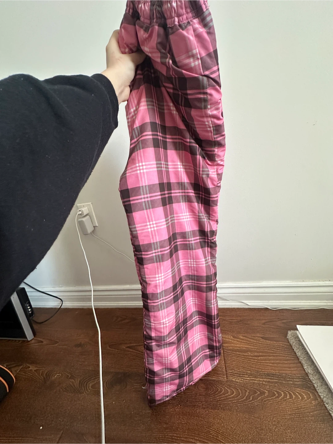 Pink Plaid Insulated Snow Pants - photo 2