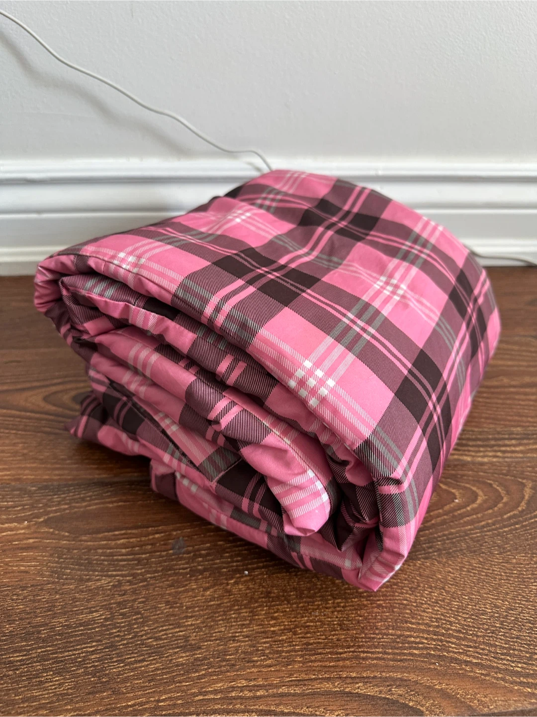Pink Plaid Insulated Snow Pants