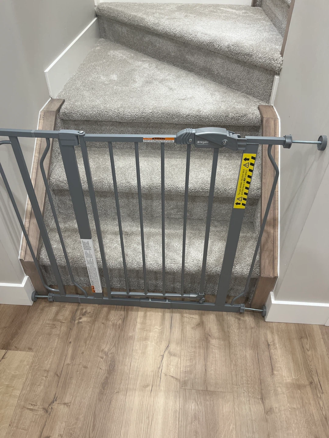 Regalo Grey Metal Baby Gate (set of 2)