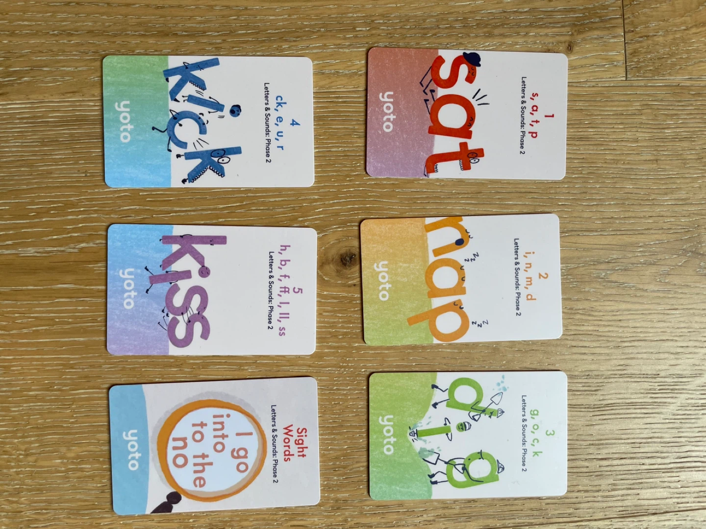 Yoto Phonics Cards - Letters & Sounds Phase 2