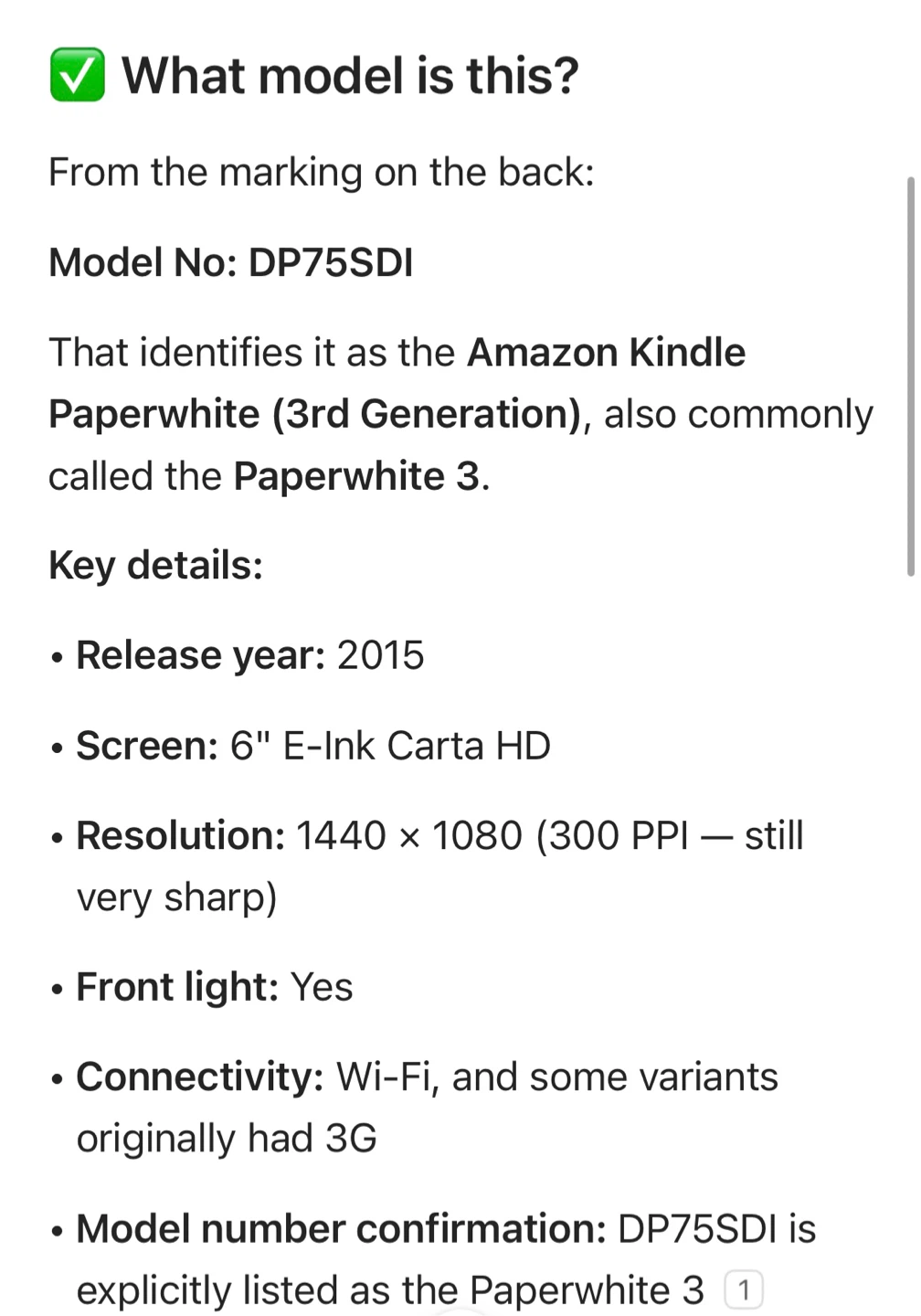 Amazon Kindle Paperwhite 3 (DP75SDI) with Cover - photo 5