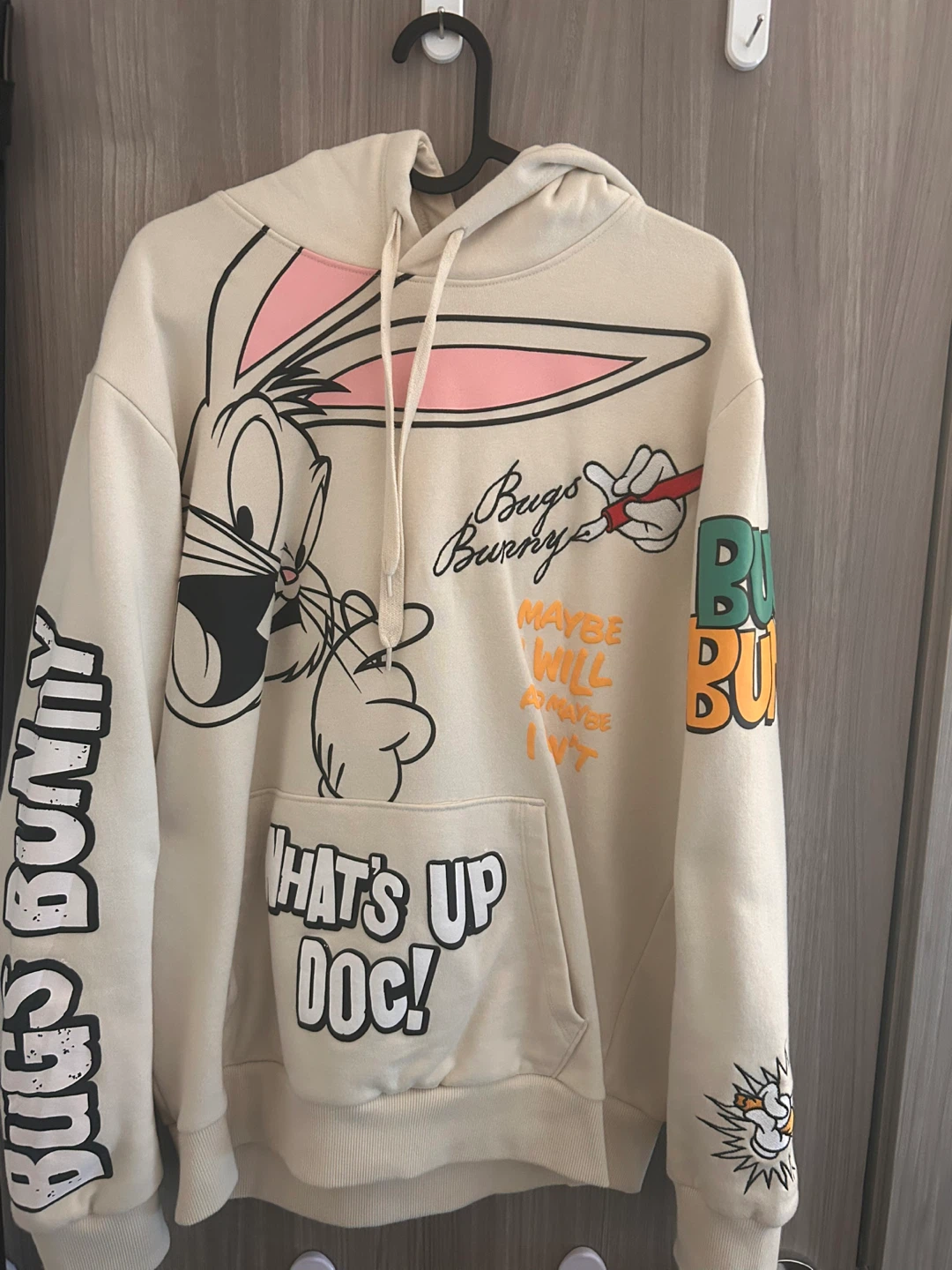 Bugs Bunny graphic design Hoodie