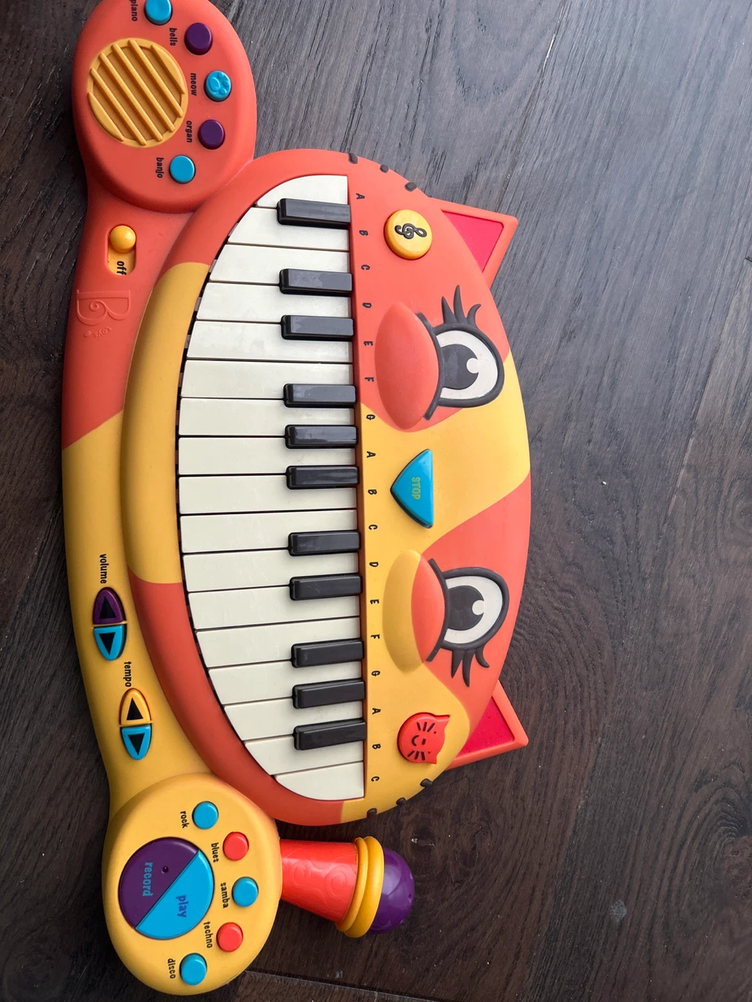 Musical Cat Keyboard Toy with Microphone