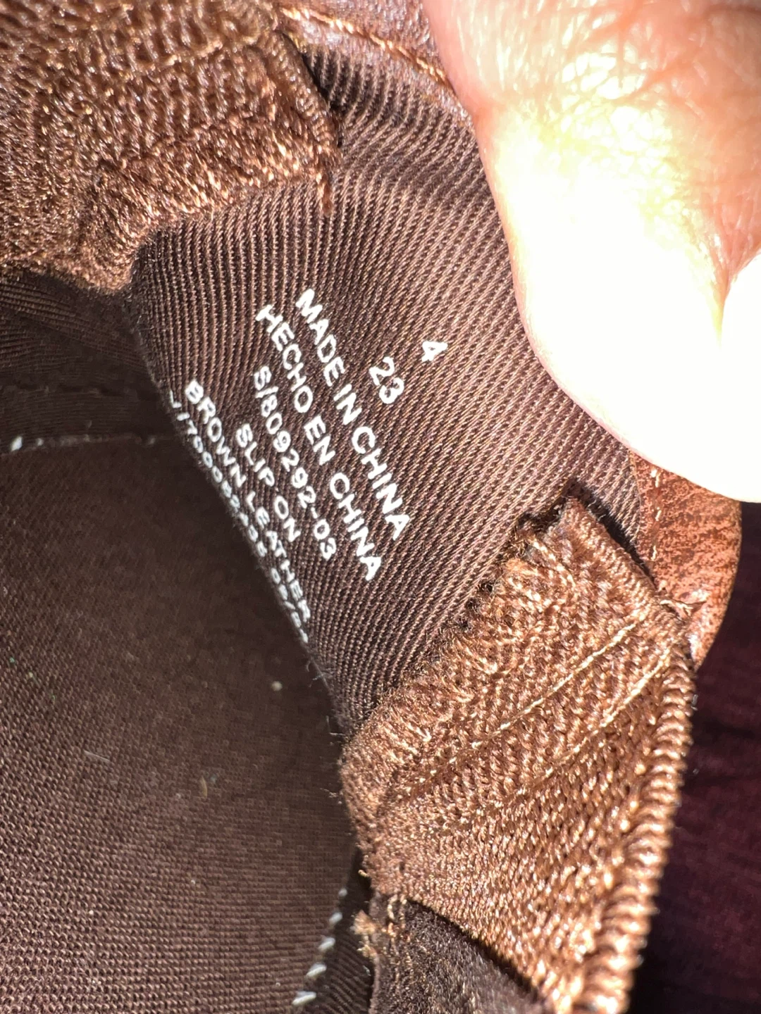 Old Navy Brown Faux Leather Slip-On Shoes - photo 2